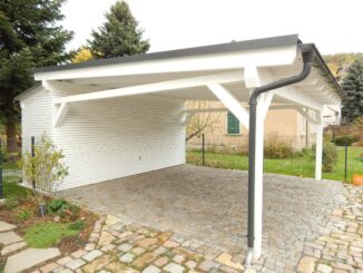 Fertiges Carport aus Bausatz